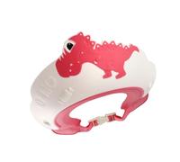 Baby Shower Cap, Kids Shampoo Shower Bath Cap Adjustable Hair Washing Shampoo Shield Baby Visor for Eyes and Ears Protector (Red)