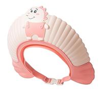 Baby Shower Cap Shield, Baby Shower Cap, Cute Dinosaur Shield for Eye and Ear Protection, Adjustable Kids Hair Washing
