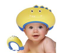 Baby Shower Cap Shield, Shower Cap for Kids, Visor Hat for Eye and Ear Protection for 0-9 Years Old Children,Cute Monsters shape Makes the Baby Bath More Fun (Yellow)