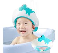 Baby Shower Cap Shield, Shower Cap for Kids, Visor Hat for Eye and Ear Protection for 0-9 Years Old Children,Cute Dinosaur/Crocodile/Hippo shape Makes the Baby Bath More Fun Dinosaur Blue