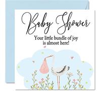 Baby Shower Card - Bundle Of Joy - Well Done Congrats New Baby Cards, Congratulations Cards Newborn, Welcome To The World Home Gifts, 145mm Greeting Cards for Parents