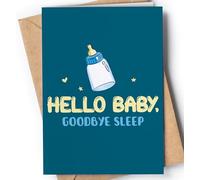 Baby Shower Card - New Baby Card- Baby Girl Card - Baby Boy Card - Congratulations Baby Card - Funny Baby Announcement - Leaving to Have a Baby Card - Maternity Leave Card - Parents to Be Card