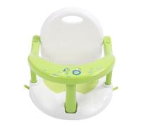 Baby Shower Chair Anti-Trimming 4 Suction Cups High Safety Adjustable Height Baby Bath Foldable Design for Home (Green)