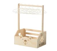 Baby Shower Closet Basket - Wooden Baby Crate Closet for Shower,Easy Installation Bath Organizer Supplies for Rental Home Nursery Apartment Businesses Bathroom
