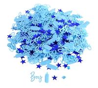 Baby Shower Confetti 3 Bags Sparkling Baby Confetti 15g/Bag Gender Reveal Cute Shower Decorations Party Supplies, Boy Decorations