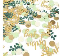 Baby Shower Confetti Oh Baby Table Scatters Decoration for Gender Reveal Boys or Girls Birthday Table Confetti Party Decorations Green