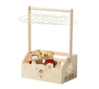 Baby Shower Crate Closet,Wooden Baby Shower Storage Closet for Diapers - Easy Installation Bath Organizer Supplies for Rental Home Nursery Apartment Businesses Bathroom