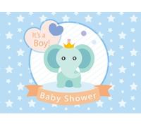 Baby Shower: Elephant It's boy Welcome Baby Guest Book Keepsake Notebook Sign In Message Book Gift Log Parents Family Friend Write Memories Relationships Size 8.25 x 6 Inches: Volume 4