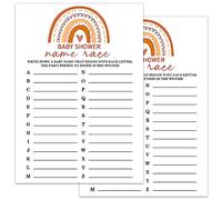 Baby Shower Game, Name Race Baby Shower Game, Fun Games and Activities, Gender Reveal Party Supplies, Baby Shower Decorations, Baby Shower Party Games Supplies & Activities