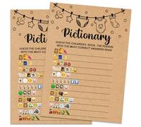 Baby Shower Game, Pictionary Fun Guessing Game, Baby Shower Party Games Supplies & Activities, Party Activities Ideas Supplies, Baby Shower Ideas, 30 Game Cards Included, Kraft