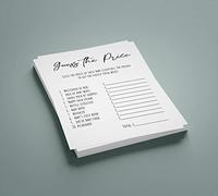 Baby Shower Games 148 x 210 mm (Guess The Price Game)