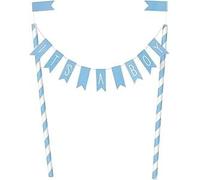 Baby Shower Gender Reveal Celebration party Supplies Kids party Favours Nursery Decor (It's a Boy Bunting Cake Topper)
