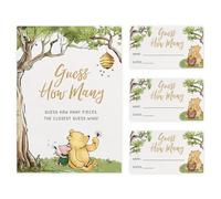 Baby Shower Guess How Many Game Set of 30, Party Supplies - Classic Pooh Collection (How Many Game)