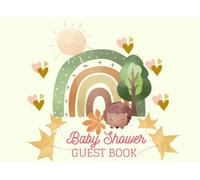 Baby Shower Guest Book.: Boho Rainbow Design, Keepsake for Parents and Wishes for Baby, Gift Log & Photo Pages and Memories with Cute Boho Rainbow Design for Boy or Girl Pages 8.25x6 inches 100 Page.