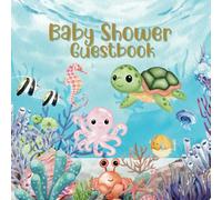 Baby Shower Guestbook: Ocean Under Water Themed Full Color Keepsake Book for Guest to fill in