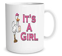 Baby Shower Mugs Baby Surprise Announcement Gift It's A Girl New Mummy New Daddy Baby Gifts Baby Arrival Coffee Tea Cups Baby Girl WSDMUG907
