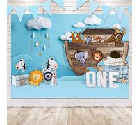 Baby Shower Newborn Noahs Ark Wild Safari Animals Zoo Photography Backdrop