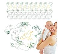 Baby Shower Prediction Cards | Baby Prediction Card for Parents to Be,Gender Neutral Kit with Funny Wishes for Boy Girl Family Guest Participation Party