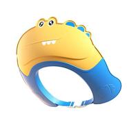 Baby Shower Shield | Adjustable Washing Hair Shower - Safe Shampoo Protection Cartoon Shield, Soft Visor Bathing Hat With Eye And Ear Protection For 0-9 Years Old