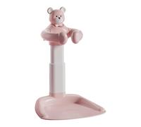 Baby Shower Stand Adjustable Height 16x16 Inches Anti Slip Base Portable Bath Helper Sturdy Support for Newborn Infant Toddler Safety Standing Seat with Engineered Stability Modern Design Pink