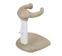 Baby Shower Stand, Baby Bath Support, Shower Standing Support with Adjustable Height and Armrest, Bath Stand with Anti-Skip and Showers Head Holder, Bath Essentials for Infants