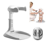 Baby Shower Stand, Baby Bathtub Support, Baby Shower Stand with Adjustable Height and Armrest, Baby Bathtub Stand with Non-Slip and Shower Head Holder, Baby Bath Accessories for