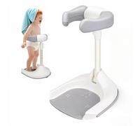 Baby Shower Stand Support,Toddler Bath Seat for Stand Up Showering Adjustable Height,with Non-Slip Stable Base,Smart Water Flow Hug Tower for 6-36 Months, Ideal Baby Shower Gifts