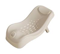 Baby Sink Bath, Adjustable Height Ergonomic Baby Bath Support with Temperature Reminder & Drainage Hole, Foldable Portable Infant Bathtub with Hook for Home Travel, Grey