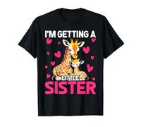 Baby Sister Reveal I'm Getting A Little Cute Giraffe T-Shirt