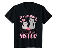Baby Sister Reveal Im Having A Little Sister Cute Cat T-Shirt