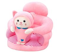 Baby Sit Up Chair, Cute Cartoon Kitten Infant Sit Up Chair Plush Baby Sitting Support Sofa for Bedroom, Living Room, Nursery, Apartment, Me Floor Seat for