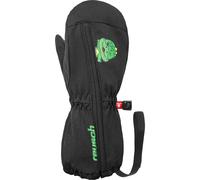 Baby ski mittens Reusch Animagnet Noir 1/2 ans