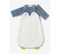 Baby Sleep Bag with Removable Sleeves in Microfibre, PINGOUIN white