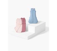 Baby Sleep Sack 1.5 TOG & Easy Swaddle Wrap For 0-3M Bundle | Swaddle Wrap Color: Bloom | Sleep Sack size: Medium(6-12 Months/17.6-28.7 lbs)