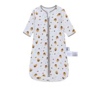 Baby Sleeping Bag 100% Cotton 0.5 TOG Long Sleeves Wearable Blanket Various Sizes Sleeping Sack for Newborn Boys Girls Infant Toddlers Baby 6-12 Months - White Bee