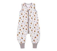 Baby Sleeping Bag with Legs 100% Cotton Wearable Blankets 0.5 TOG Sleeveless Baby Sleep Sack Toddler Infant Unisex Baby Sleeping Bag for Boys and Girls 24-48 Months (Bee)