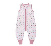 Baby Sleeping Bag with Legs 100% Cotton Wearable Blankets 0.5 TOG Sleeveless Baby Sleep Sack Toddler Infant Unisex Baby Sleeping Bag for Boys and Girls 6-12 Months -Colorful Dots