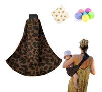 Baby Sling Carrier, Adjustable Baby Carrier, Adjustable Sling Easy Toddler Carrier Comfortable Baby Wrap Carrier Baby Carrier Wrap for Newborn Up to 3-36 Months (Leopard)