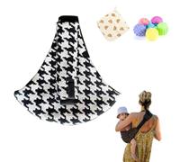 Baby Sling Carrier, Adjustable Baby Carrier, Adjustable Sling Easy Toddler Carrier Comfortable Baby Wrap Carrier Baby Carrier Wrap for Newborn Up to 3-36 Months (Blackwhite)