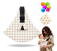 Baby Sling Carrier, Adjustable Baby Carrier, Adjustable Sling Easy Toddler Carrier Comfortable Baby Wrap Carrier Baby Carrier Wrap for Newborn Up to 3-36 Months (Khaki)