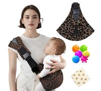 Baby Sling Carrier, Adjustable Baby Carrier, Adjustable Sling Easy Toddler Carrier Comfortable Baby Wrap Carrier Baby Carrier Wrap for Newborn Up to 3-36 Months (Leopard New)