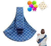 Baby Sling Carrier, Adjustable Baby Carrier, Adjustable Sling Easy Toddler Carrier Comfortable Baby Wrap Carrier Baby Carrier Wrap for Newborn Up to 3-36 Months (Blue)