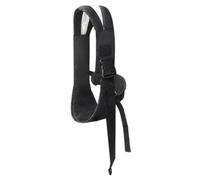Baby Sling Soft Cozy Baby Carrier with Reflective Strip & Adjustable Padded Shoulder Strap Anti-Slip Toddler Carrier, Black Wraps