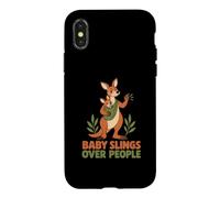 Baby Slings Over People Kangaroo Dad and Joey Case for iPhone X/XS