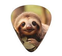 Baby Sloth print Celluloid Guitar Plectrums for Acoustic Guitar Bass,Guitar Picks with Organizer Box