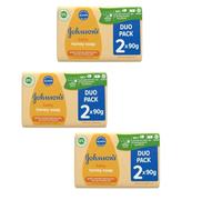 Baby Soap with Honey 90g Duo Pack - 3 Sets (6 Bars Total) - By Omoge Hair Ltd | Gentle Baby Bath Essentials | Moisturising Soap for Sensitive Skin | Newborn Toiletries Multipack
