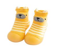 Baby Sock Shoes Baby Boys Girls First Walking Shoes Sock Slipper Knee-High First Walking Shoes Indoor Pre-Walker Anti-Slip Shoes Warm Baby Booties