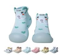 Baby Sock Shoes Infant First Walking Shoes Non Slip Rubber Sole Sneakers Outdoor Shoes for Toddlers Baby Boys Girls (Elephant,9-12 Months,20/21)