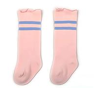 Baby Socks, Hard To Fall Off, High Socks, Socks, Cold Protection, Striped Pattern, Kids' Cot Socks S 0-1 Years Old, Pink