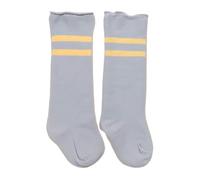 Baby Socks, Hard To Fall Off, High Socks, Socks, Cold Protection, Striped Pattern, Kids' Cot Socks S 0-1 Years Old, Gray
